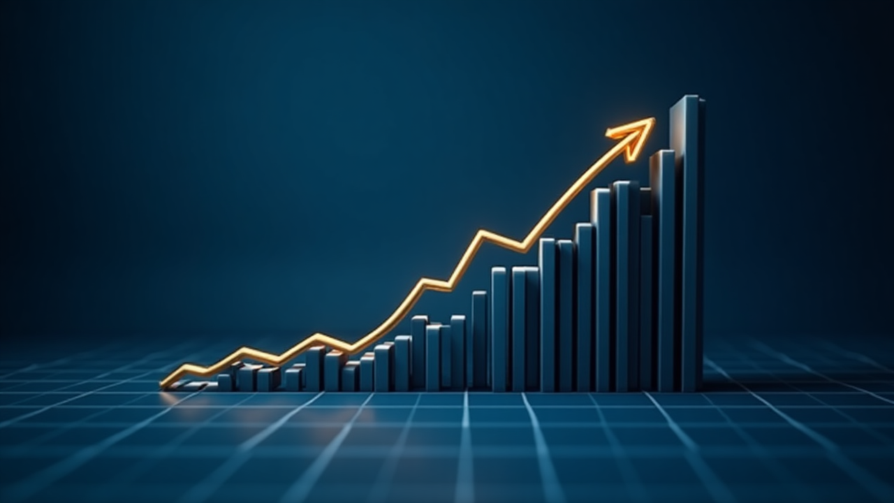 Chart showing growth of retirement savings